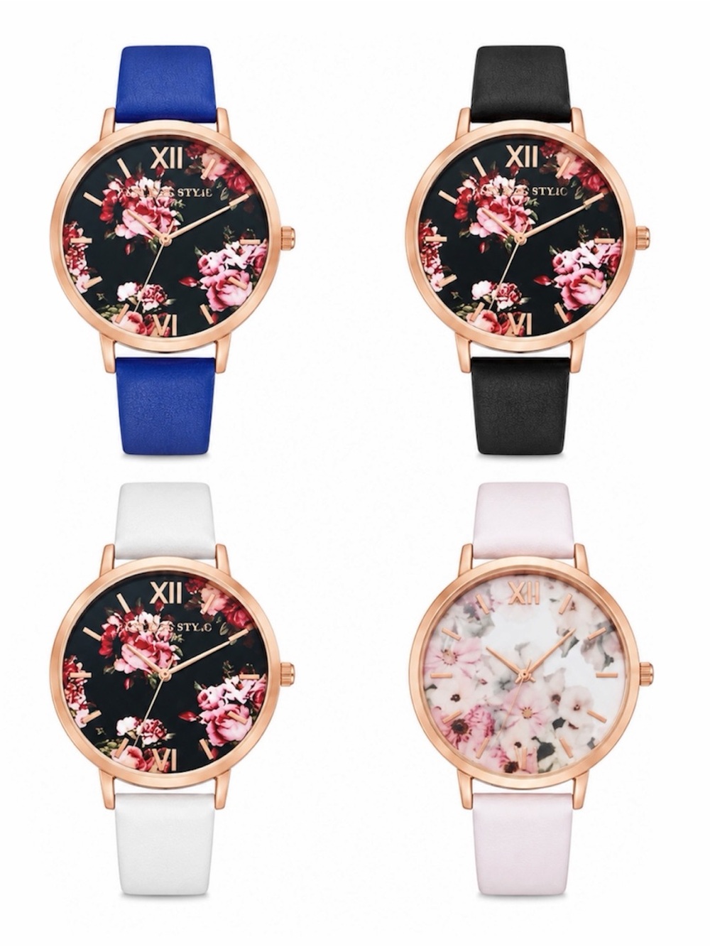 FLORAL WATCHES (4PCS) - BRAND NEW